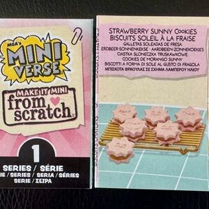 Strawberry sunny cookies Miniverse make it mini food from scratch series 1